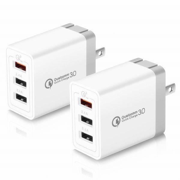 us eu 3 usb ports qc3.0 fast rapid adaptive wall charger power adapter for samsung s8 s9 s10 htc android phone 
us eu 3 usb ports qc3.0 fast rapid adaptive wall charger power adapter for samsung s8 s9 s10 htc android phone