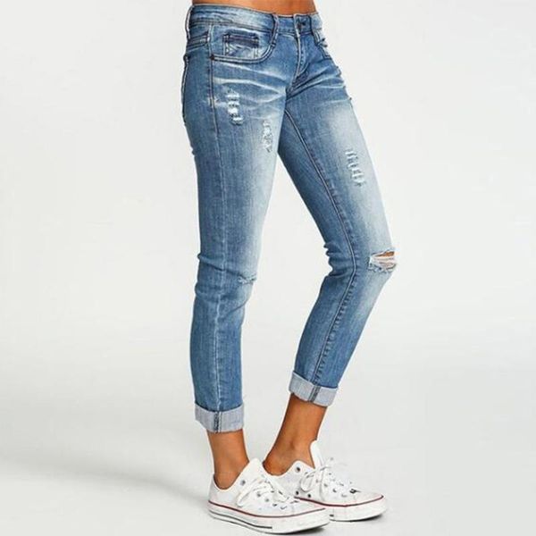 women's jeans spring fashion women denim middle-waisted vintage buttons ladies pencil pants worn-out style trousers g3, Blue
women's jeans spring fashion women denim middle-waisted vintage buttons ladies pencil pants worn-out style trousers g3, Blue