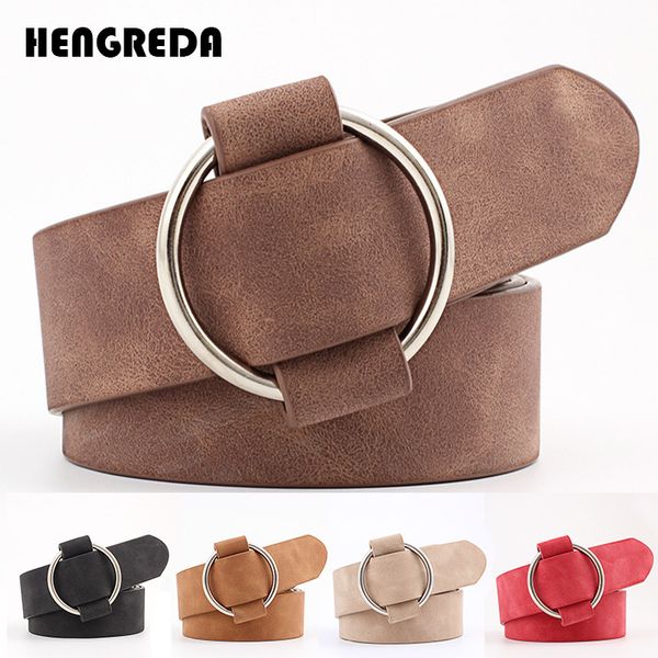 women leather belt 2020 round buckle belts female leisure jeans without pin sliver buckle ladies strap waist belt girls student, Black;brown
women leather belt 2020 round buckle belts female leisure jeans without pin sliver buckle ladies strap waist belt girls student, Black;brown