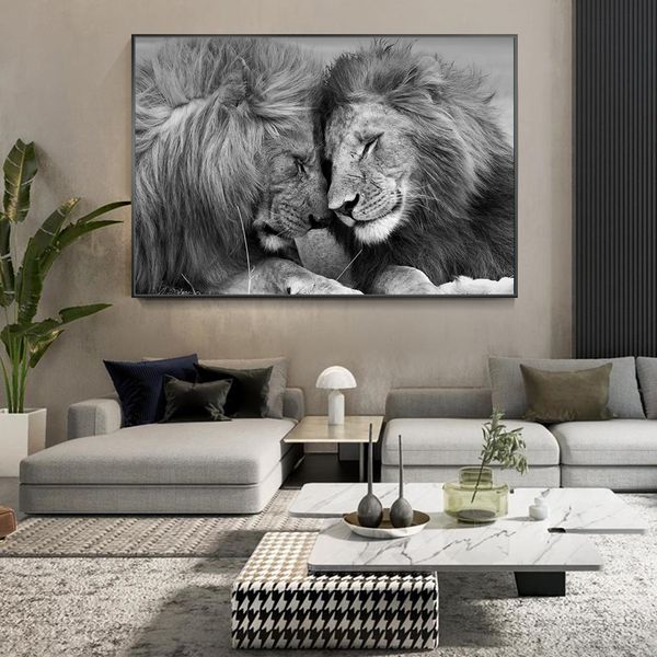 nordic black african lions canvas paintings on the wall art posters and prints lion head to head art pictures home decoration
nordic black african lions canvas paintings on the wall art posters and prints lion head to head art pictures home decoration