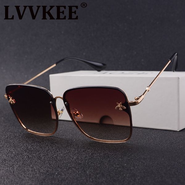 lvvkee luxury square bee sunglasses women retro brand designer metal frame oversized sun glasses female grandient shades oculos, White;black
lvvkee luxury square bee sunglasses women retro brand designer metal frame oversized sun glasses female grandient shades oculos, White;black