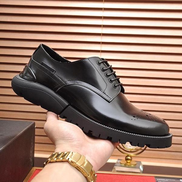 fashion classic derby shoes breathable mens shoes new arrival luxury leather dress fashion brands sneakers formal party office wedding shoes, Black
fashion classic derby shoes breathable mens shoes new arrival luxury leather dress fashion brands sneakers formal party office wedding shoes, Black