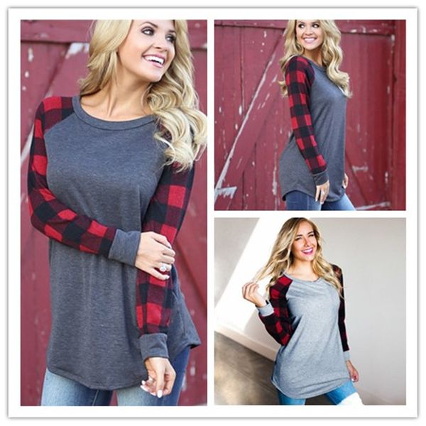 autumn t-shirt 2019 casual plaid raglan t shirts for women long sleeve o-neck lady baseball camiseta mujer plus size s-5xl, Black;gray
autumn t-shirt 2019 casual plaid raglan t shirts for women long sleeve o-neck lady baseball camiseta mujer plus size s-5xl, Black;gray