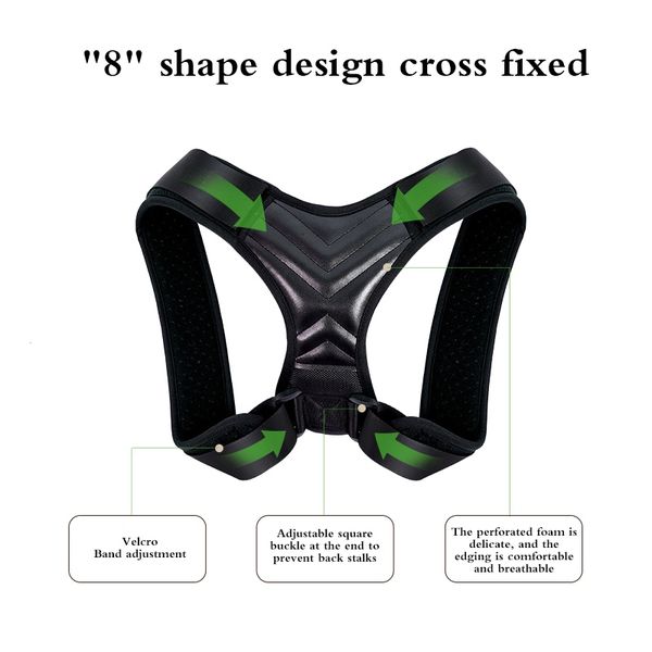 back support shoulder posture correction adjustable sports safety breathable anti-humpback belt, Black;blue
back support shoulder posture correction adjustable sports safety breathable anti-humpback belt, Black;blue