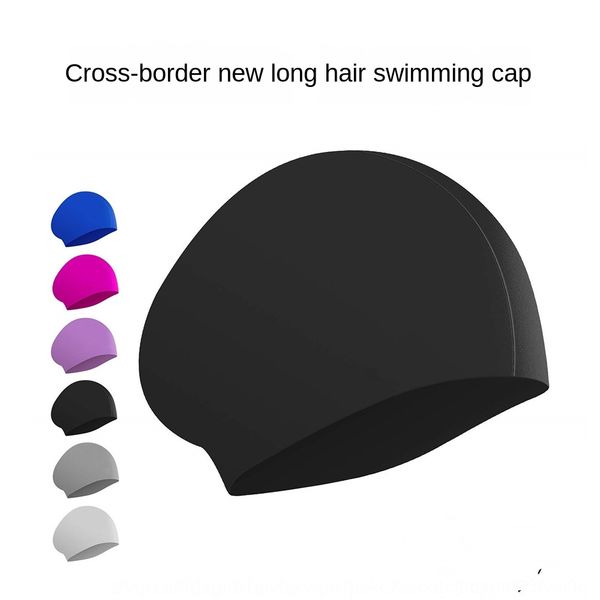 hy4ns new silicone long hair high elasticity silicone cap swimming capwomen's long hair ear protection professional waterproof swim
hy4ns new silicone long hair high elasticity silicone cap swimming capwomen's long hair ear protection professional waterproof swim