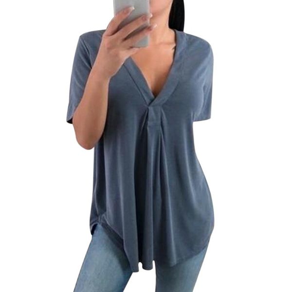 summer v neck short sleeve t-shirts casual loose tee female shirt basic tee tshirts clothing poleras de mujer moda 2020, Black;blue
summer v neck short sleeve t-shirts casual loose tee female shirt basic tee tshirts clothing poleras de mujer moda 2020, Black;blue