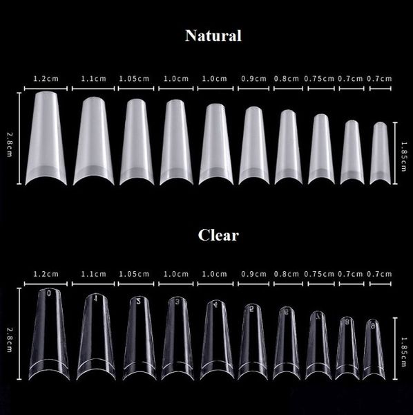 500pcs/bag 10 sizes nail tips french coffin fake nails half cover clear/natural flat shape nails false, Red;gold
500pcs/bag 10 sizes nail tips french coffin fake nails half cover clear/natural flat shape nails false, Red;gold