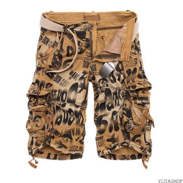 men's shorts fall transport camouflage summer uniform fitness loose casual trousers and no belt, White;black
men's shorts fall transport camouflage summer uniform fitness loose casual trousers and no belt, White;black