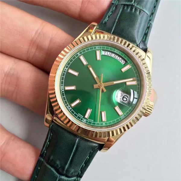 2020 newclassic watch dateday style 36mm sapphire dial automatic movement original folding buckle with leather strap eller, Slivery;brown
2020 newclassic watch dateday style 36mm sapphire dial automatic movement original folding buckle with leather strap eller, Slivery;brown