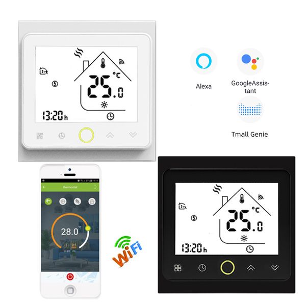 wifi alexa google home bht002 smart app control temperature regulator for electric/water/gas boiler thermostat 95-240v
wifi alexa google home bht002 smart app control temperature regulator for electric/water/gas boiler thermostat 95-240v