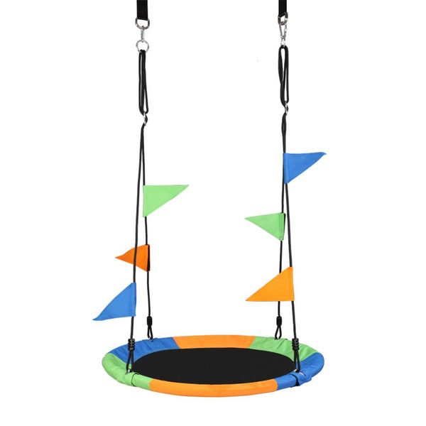 baby swing out door toys 900d oxford cloth round swing diameter 100cm (with hook / swing belt / bunting
baby swing out door toys 900d oxford cloth round swing diameter 100cm (with hook / swing belt / bunting
