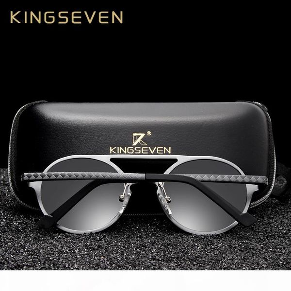 kingseven aluminum men's round sunglasses polarized men punk vintage eyewear accessories sun glasses driving retro sun glasses t200106, White;black
kingseven aluminum men's round sunglasses polarized men punk vintage eyewear accessories sun glasses driving retro sun glasses t200106, White;black