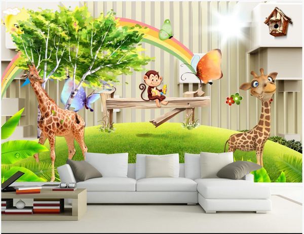 custom silk p wallpaper 3d cartoon mural 3d cartoon animal fresh children's room kids room background wall painting wall paper decor
custom silk p wallpaper 3d cartoon mural 3d cartoon animal fresh children's room kids room background wall painting wall paper decor