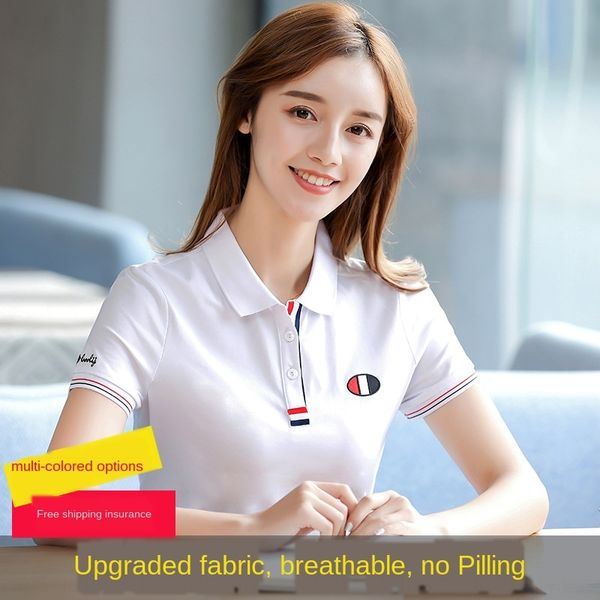 daskw lapel sports women's short-sleeved t- women's new half-sleeved polo collar collar shirt large size slimming 25-29 years t-sh, White
daskw lapel sports women's short-sleeved t- women's new half-sleeved polo collar collar shirt large size slimming 25-29 years t-sh, White
