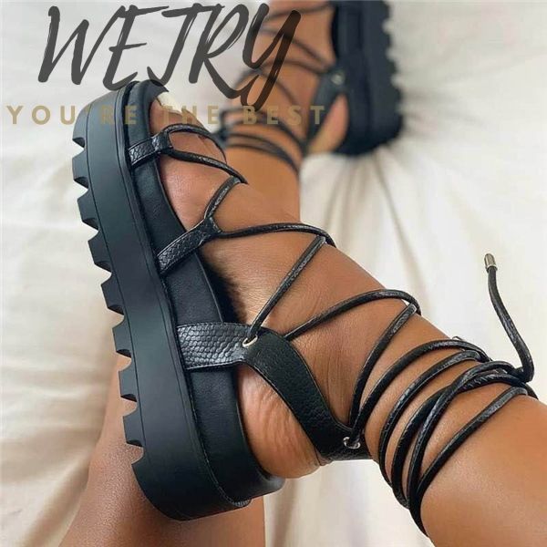 2020 women's summer sandals mid heel solid color open toe cross straps outdoor shoes fashion plus size 43, Black 
2020 women's summer sandals mid heel solid color open toe cross straps outdoor shoes fashion plus size 43, Black