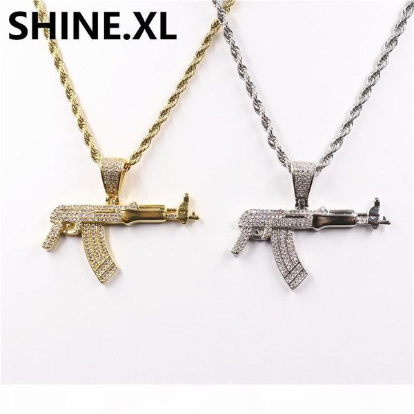 mens necklace iced out ak-47 revolving pistol submachine gun hip hop gold silver crystal pendant necklace
mens necklace iced out ak-47 revolving pistol submachine gun hip hop gold silver crystal pendant necklace