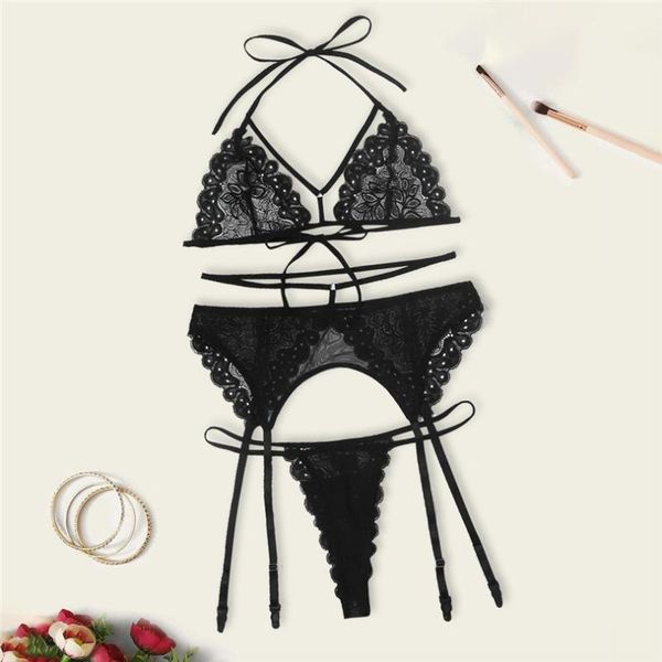bras women plus size black lace bra g-string lingerie set femme strappy halter panties babydoll nightwear fn70, Red;black
bras women plus size black lace bra g-string lingerie set femme strappy halter panties babydoll nightwear fn70, Red;black
