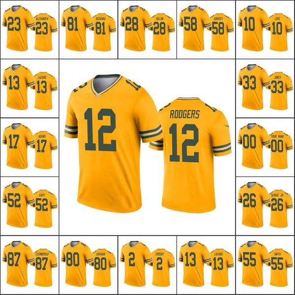 green bay packers men #10 jor dan love 12 aaron rodgers 17 davante adams women youth nfl custom gold inverted legend jersey
green bay packers men #10 jor dan love 12 aaron rodgers 17 davante adams women youth nfl custom gold inverted legend jersey