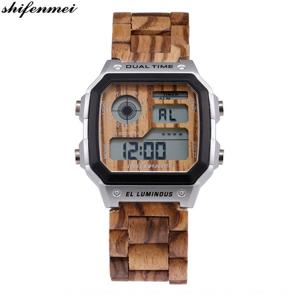 6njdo tiktok couple wooden shifenmei electronic digital environmental protection men's digital sports electronic watch factory large qu, Blue
6njdo tiktok couple wooden shifenmei electronic digital environmental protection men's digital sports electronic watch factory large qu, Blue