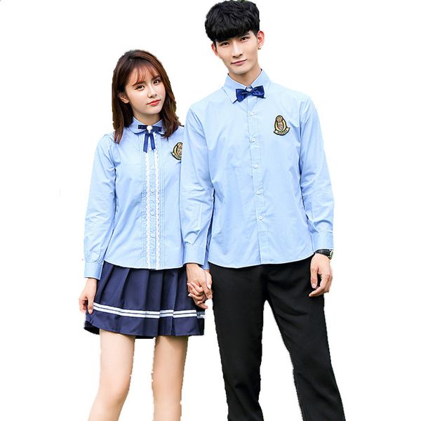 japanese school uniform for boys korea class school students girls shirt +skirt +tie +badge 4pcs/set college clothing plus size, White
japanese school uniform for boys korea class school students girls shirt +skirt +tie +badge 4pcs/set college clothing plus size, White