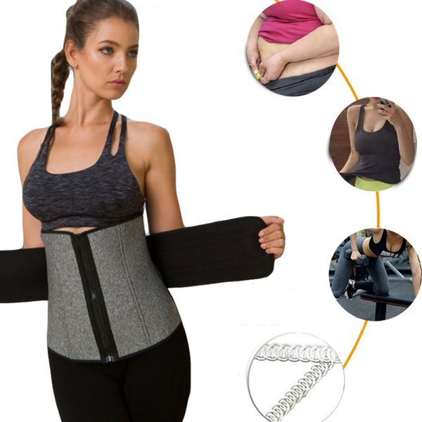 women waist trainer trimmer belt double girdle belt waist shapers slimming tummy shapewear with steel, Black;gray
women waist trainer trimmer belt double girdle belt waist shapers slimming tummy shapewear with steel, Black;gray