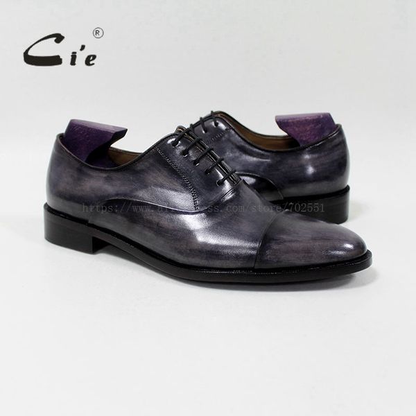 cie round captoe calf leather men shoe handmade 100%genuine outsole breathable blake lacing patina grey ox-05-02 dress shoes, Black
cie round captoe calf leather men shoe handmade 100%genuine outsole breathable blake lacing patina grey ox-05-02 dress shoes, Black