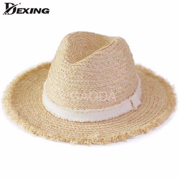 summer sun hats for women man natural straw hat for men uv protection beach cap jazz panama big size hat chapeau femme, Blue;gray
summer sun hats for women man natural straw hat for men uv protection beach cap jazz panama big size hat chapeau femme, Blue;gray
