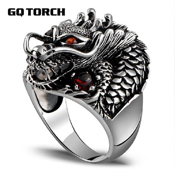 authentic 925 sterling silver dragon rings for men with garnet natural stone red eyes vintage punk rock mens fine jewelry, Golden;silver
authentic 925 sterling silver dragon rings for men with garnet natural stone red eyes vintage punk rock mens fine jewelry, Golden;silver