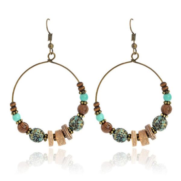 vintage gold big circle wooden beaded earrings fashion costume jewelery earrings retro bohemian hoop dangle statement earring, Silver
vintage gold big circle wooden beaded earrings fashion costume jewelery earrings retro bohemian hoop dangle statement earring, Silver