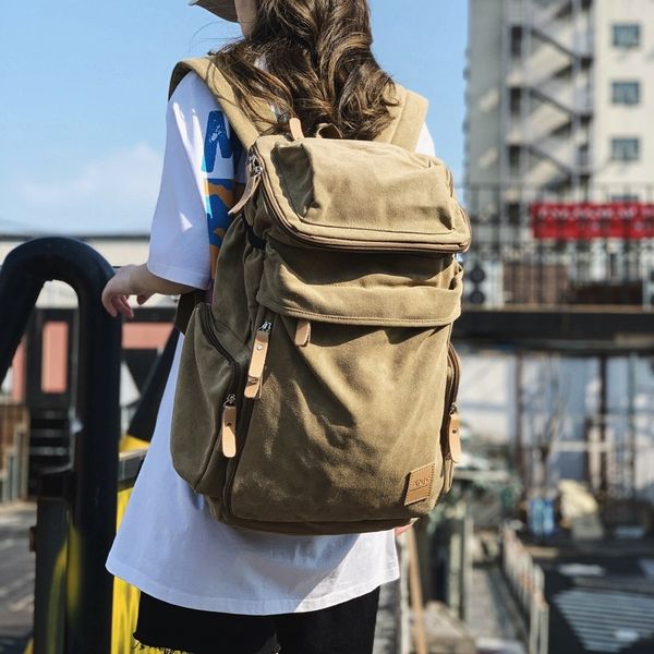 xz5xh 2020 new canvas men's and women's universal backpackand middle school schoolbag stylish large capacity outdoor travel backpa
xz5xh 2020 new canvas men's and women's universal backpackand middle school schoolbag stylish large capacity outdoor travel backpa