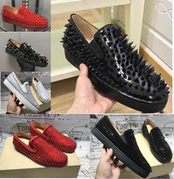 spikes high red bottom maroon studded sneakers shoes women men designer flat casual red sole autumn winter casual, Black
spikes high red bottom maroon studded sneakers shoes women men designer flat casual red sole autumn winter casual, Black