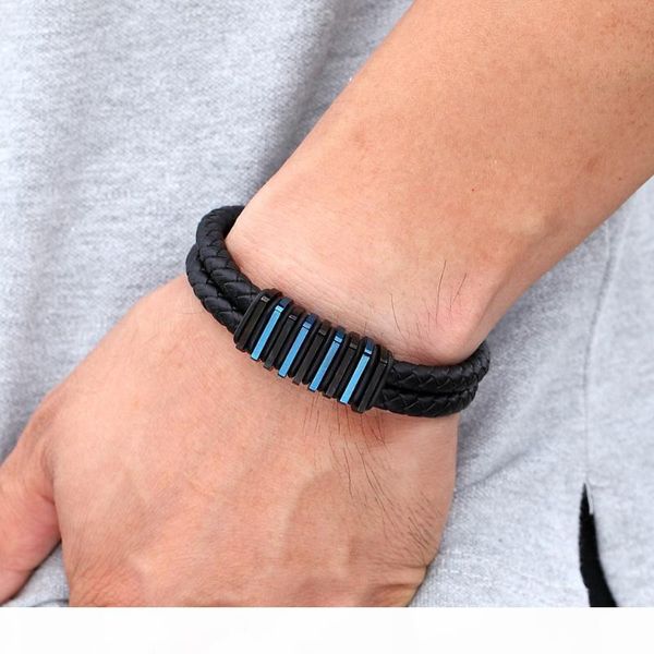 classic style simulation building shape stainless steel luxury men's leather bracelet 4 colors simple button for birthday gifts, Golden;silver
classic style simulation building shape stainless steel luxury men's leather bracelet 4 colors simple button for birthday gifts, Golden;silver