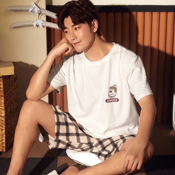 sjmxc men's short-sleeved shorts cotton korean round neck casual home suit men's short-sleeved shorts cotton pajamas pajamaskorean, Black;brown
sjmxc men's short-sleeved shorts cotton korean round neck casual home suit men's short-sleeved shorts cotton pajamas pajamaskorean, Black;brown
