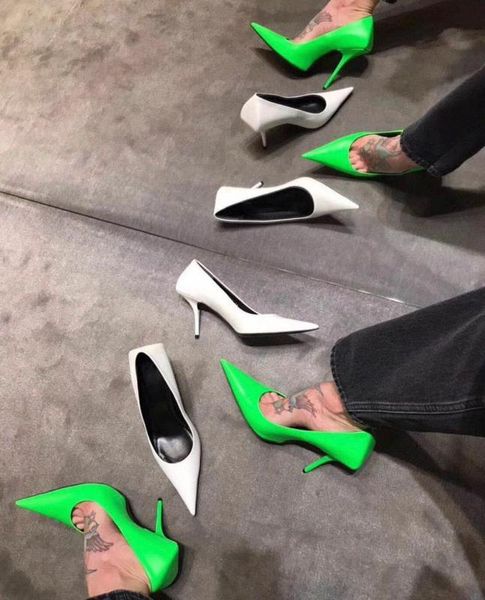 fashion leather genuine high heels pointed toe women shoes high heel fluorescent green pumps party wedding pumps shoes, Black
fashion leather genuine high heels pointed toe women shoes high heel fluorescent green pumps party wedding pumps shoes, Black