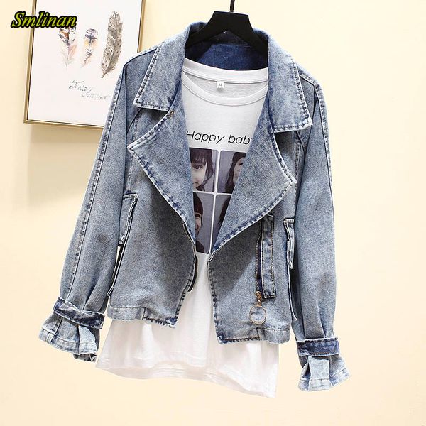 smlinan 2020 spring autumn streetwear vintage denim jacket women turn-down collar zipper punk motorcycle jeans coat female, Black;brown
smlinan 2020 spring autumn streetwear vintage denim jacket women turn-down collar zipper punk motorcycle jeans coat female, Black;brown