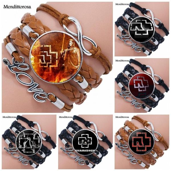 ej glaze rock band logo glass multilayer black/brown leather bracelet bangles for gift, Golden;silver
ej glaze rock band logo glass multilayer black/brown leather bracelet bangles for gift, Golden;silver