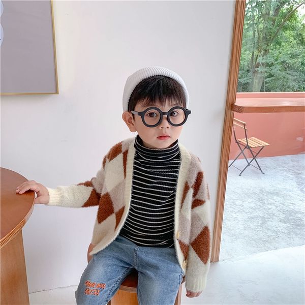 snidols autumn new coat diamond children's thickened cardigan diamond color grid mink velvet boys' and girls' coat cardigan, Blue
snidols autumn new coat diamond children's thickened cardigan diamond color grid mink velvet boys' and girls' coat cardigan, Blue