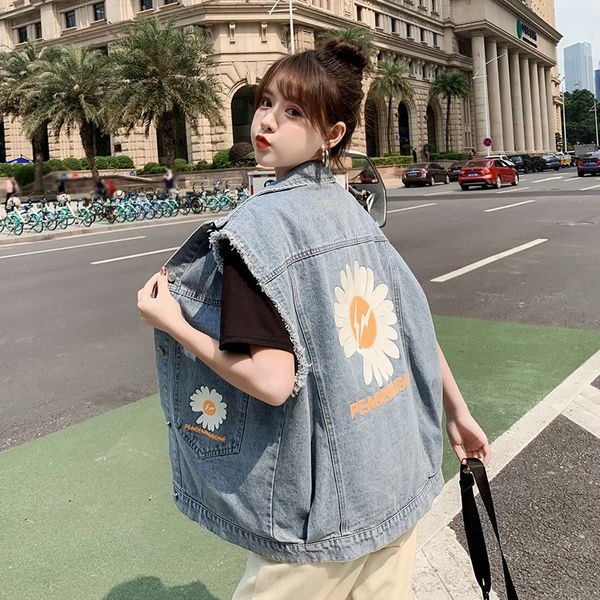small yellow duck 2020 new denim women's loose korean bf coat vest tooling sleeveless vest coat, Black;white
small yellow duck 2020 new denim women's loose korean bf coat vest tooling sleeveless vest coat, Black;white