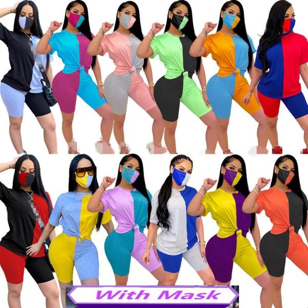 jrry women tracksuit dual color two pieces set mask short sleeve pants 2 pieces set tracksuits dual colour outdoor wear, White
jrry women tracksuit dual color two pieces set mask short sleeve pants 2 pieces set tracksuits dual colour outdoor wear, White