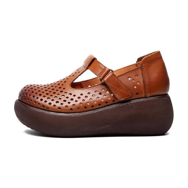 women's platform sandals genuine leather 2020 summer retro handmade wedge sandals for women summer shoes ladies sandal shoes, Black
women's platform sandals genuine leather 2020 summer retro handmade wedge sandals for women summer shoes ladies sandal shoes, Black