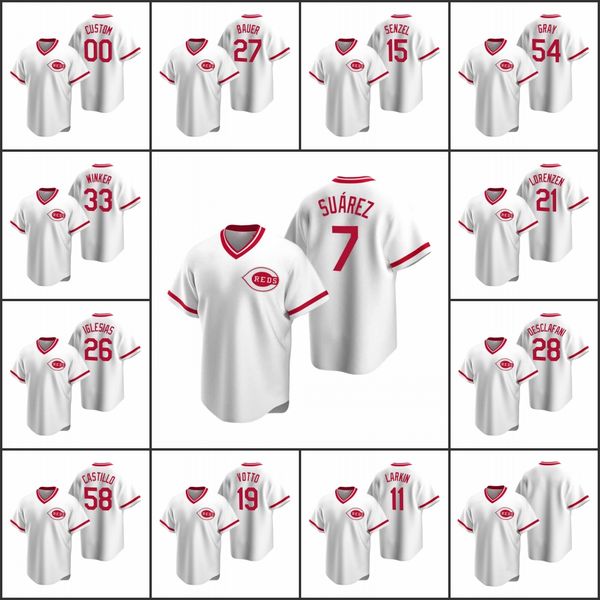 cincinnati reds men #7 eugenio suarez 11 barry larkin 19 joey votto women youth custom white cooperstown collection home jersey, Black
cincinnati reds men #7 eugenio suarez 11 barry larkin 19 joey votto women youth custom white cooperstown collection home jersey, Black
