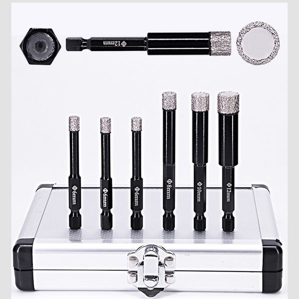 6pcs kit diamond drill bits drill tools part for home decoration use for tile hole making with the tools at good price
6pcs kit diamond drill bits drill tools part for home decoration use for tile hole making with the tools at good price