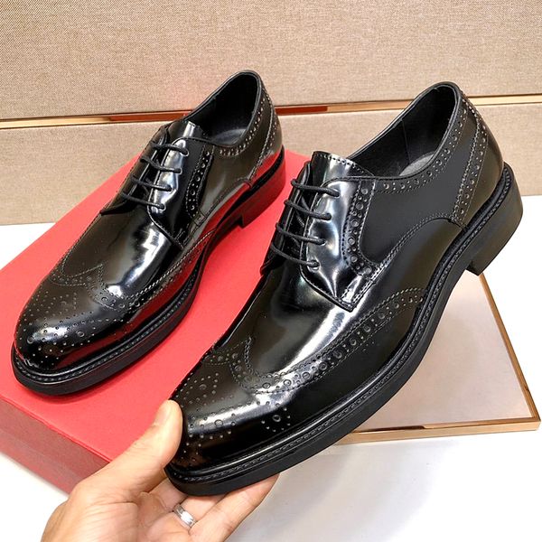 new highquality mens fashion shoes, leather shoes, leather carvings, colorful business casual prom, flat and comfortable wedding with qwu, Black
new highquality mens fashion shoes, leather shoes, leather carvings, colorful business casual prom, flat and comfortable wedding with qwu, Black