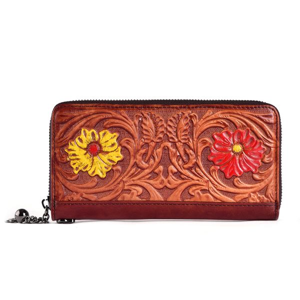 aber handmade embossed large clutch wallet 2020 new retro genuine leather womens wallets and purses cowhide female purse, Red;black
aber handmade embossed large clutch wallet 2020 new retro genuine leather womens wallets and purses cowhide female purse, Red;black