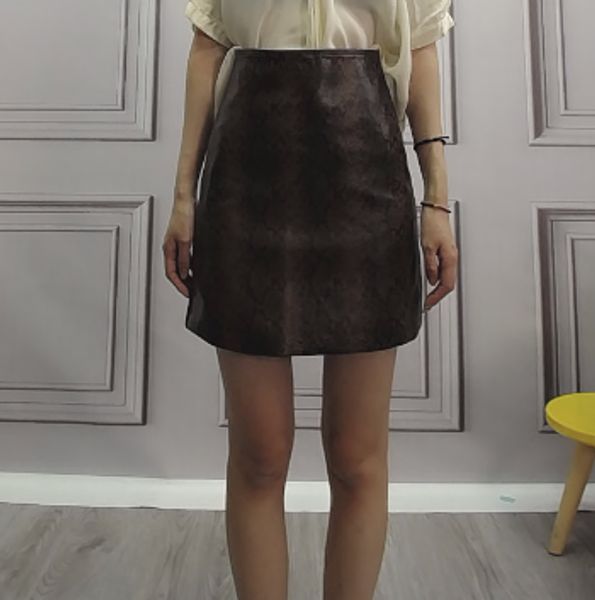 women leather snake print skirt summer high waist mini skirt short pencil bodycon femme slim, Black
women leather snake print skirt summer high waist mini skirt short pencil bodycon femme slim, Black