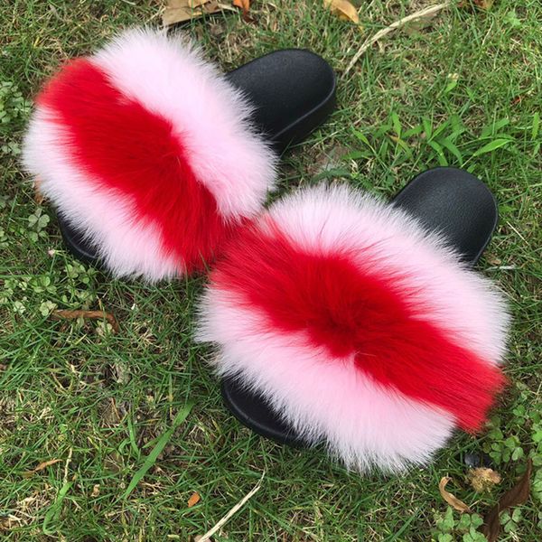 summer gliders real fox fur sneakers new sponge skin mixed fashion women's slipers, Black
summer gliders real fox fur sneakers new sponge skin mixed fashion women's slipers, Black