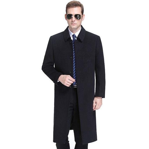 men's wool & blends special counter real brand cashmere coat middle-aged dad's winter medium long turtleneck heavy woolen, Black
men's wool & blends special counter real brand cashmere coat middle-aged dad's winter medium long turtleneck heavy woolen, Black