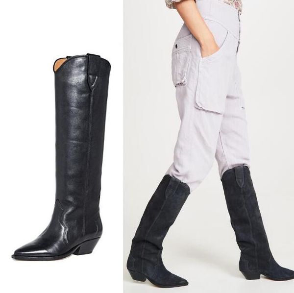 black khaki purple army green genuine leather suede woman 4 cm square heels pointed toe knee high slip on long knight boots lady 
black khaki purple army green genuine leather suede woman 4 cm square heels pointed toe knee high slip on long knight boots lady