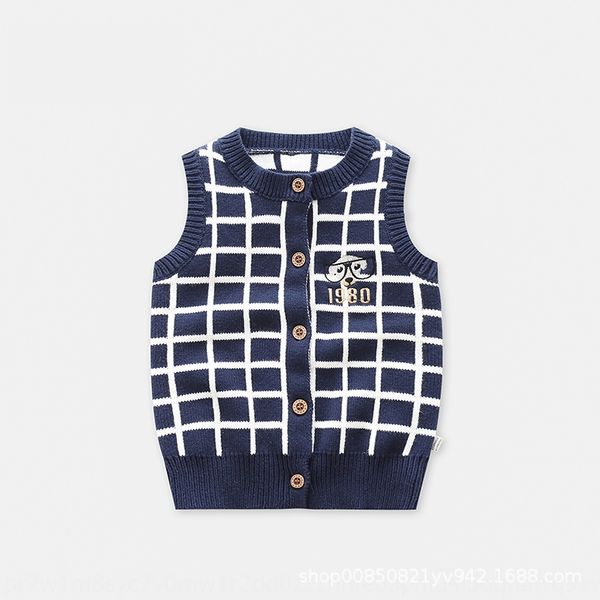 new baby children's cashmere girl's baby boy's base sweater vest vest sweater with velvet base, Blue
new baby children's cashmere girl's baby boy's base sweater vest vest sweater with velvet base, Blue