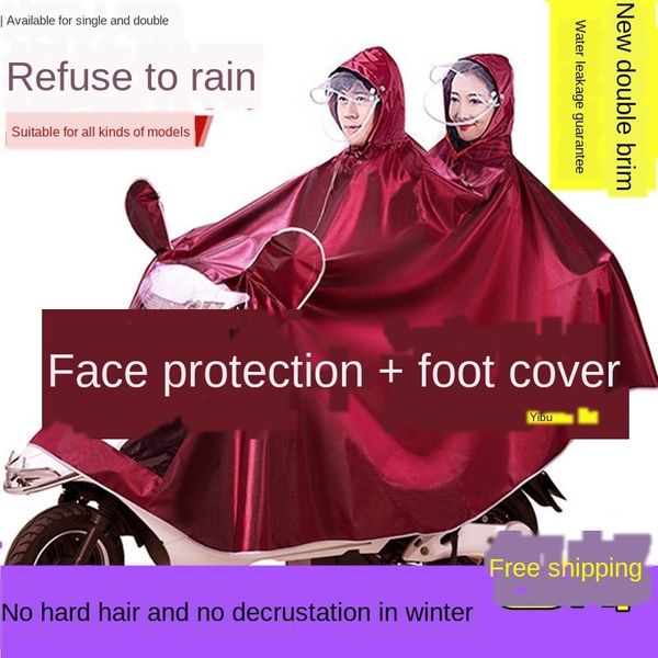 xiunu raincoat car motorcycle motorcycle electric vehicle electric vehicle poncho battery car extra riding poncho feet single double m, Red;brown
xiunu raincoat car motorcycle motorcycle electric vehicle electric vehicle poncho battery car extra riding poncho feet single double m, Red;brown
